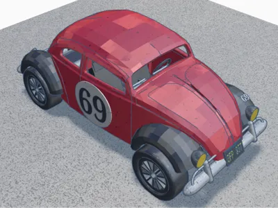 VW Beetle Rally Car