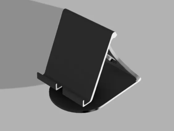 Support téléphone de bureau avec passage câble