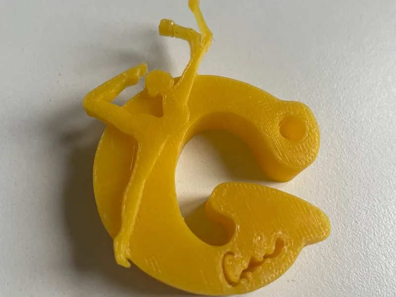 Gymnast named Gaia, personalized key ring