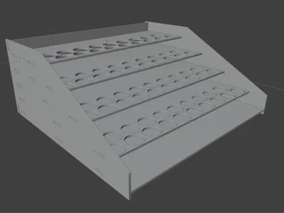 Vallejo size paint rack (76 wells)