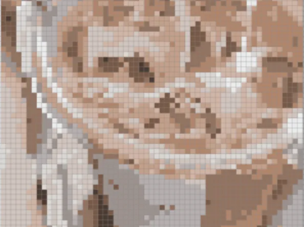 iced coffee  pixel puzzle 