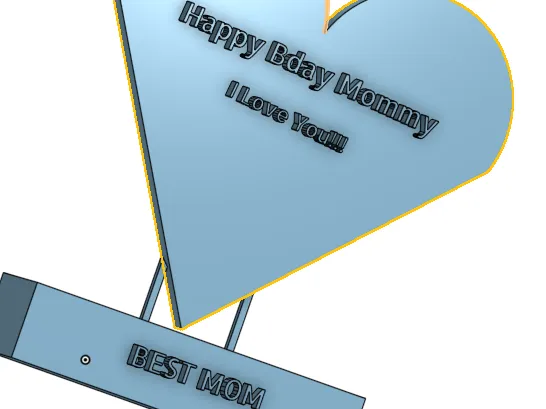 birthday heart for mom