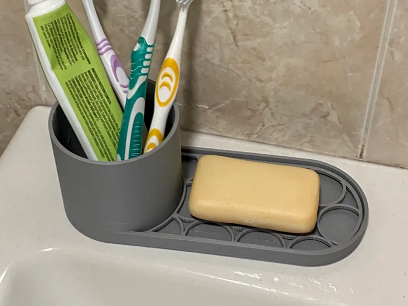 Porta spazzolini e sapone