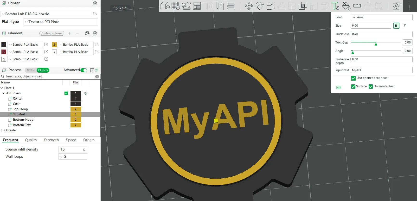 Architecture API Token Back View