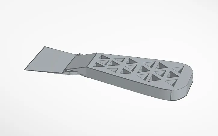 Bed Scraper With Triangular Holes