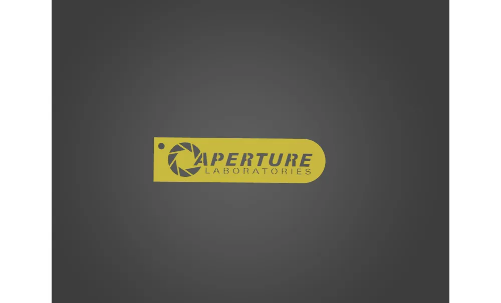 Aperture Science Logo Keychain fixed Remixed by littlemouse5000 ...