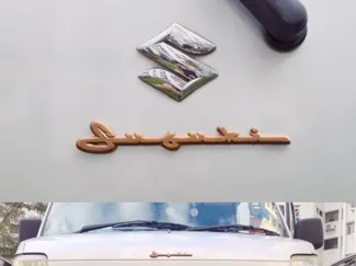 Suzuki retro badge