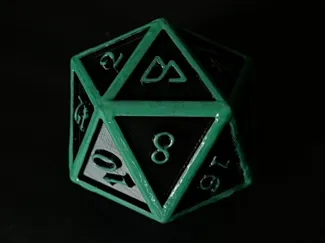 Nuxt 20-Sided Dice - Icosahedron