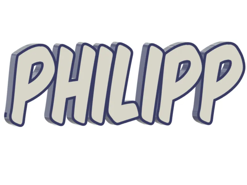 LED-Namensleuchte „Philipp“