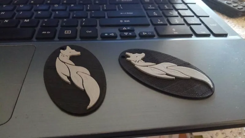 Fox keychain