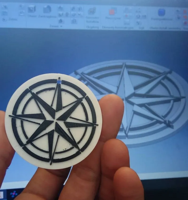 compass keychain