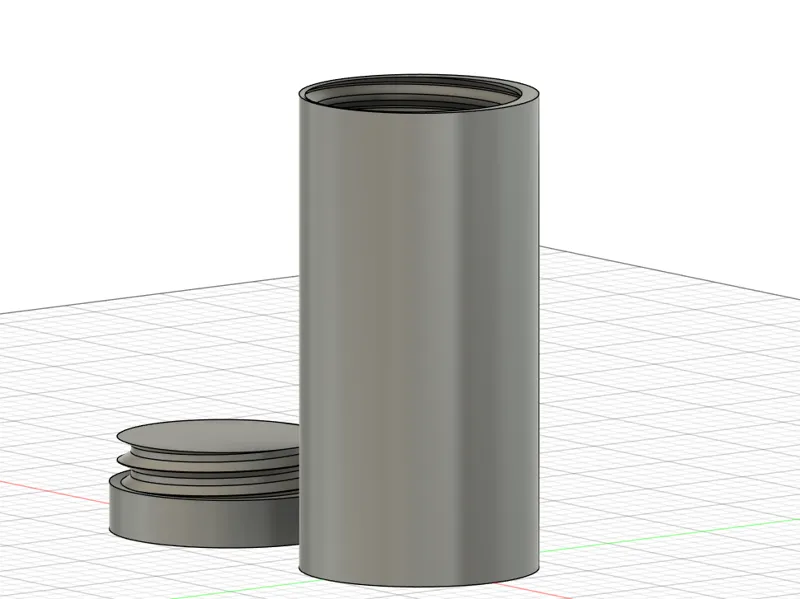 Cylindrical container.