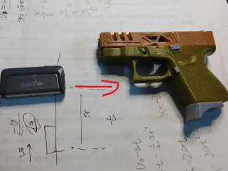 闪迪Sandisk SDDDC2 U盘改装弹匣 兼容格洛克GLOCK钥匙链