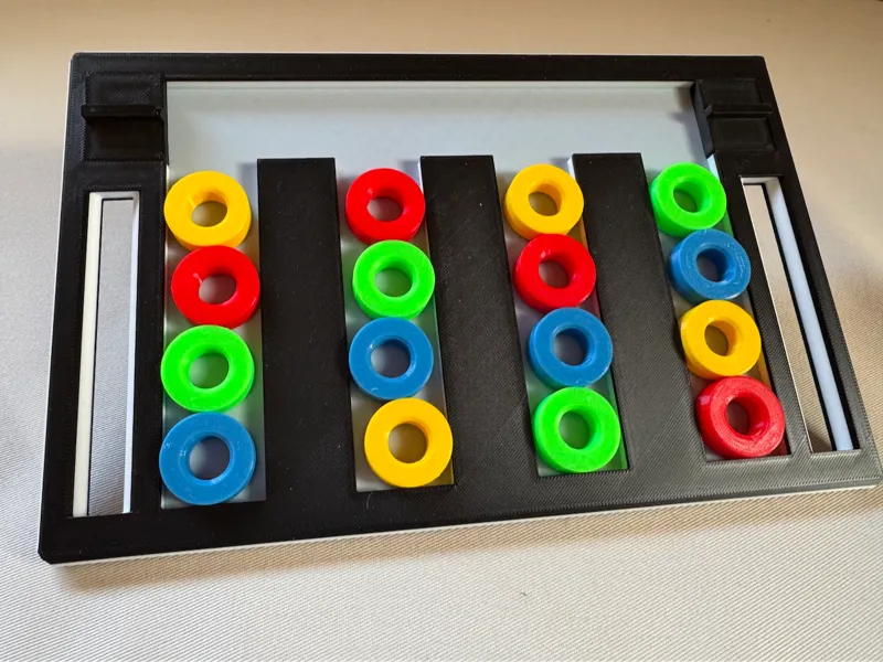 Colour Matching Game - Sliding Puzzle - Two Levels