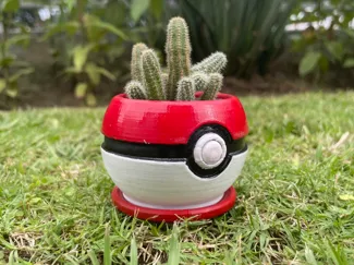 Pokemon Pokeball Planter, pot plant