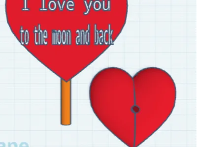 I love you to the moon and back sign