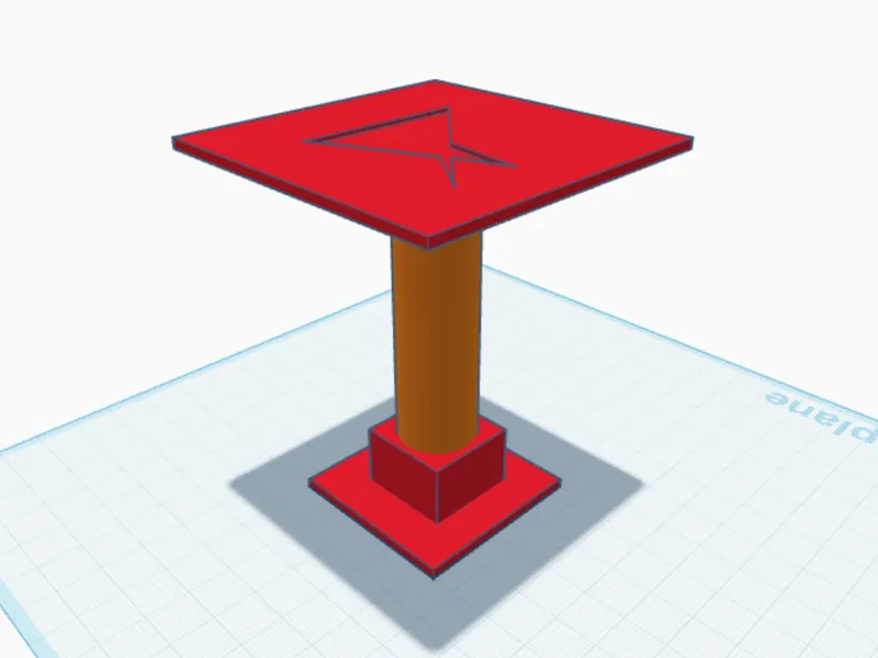Snow support pillar