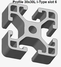 Profilés d'extrusion aluminium (55 types) — photo 1