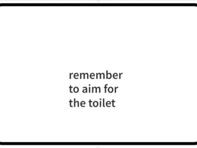 remember to aim
