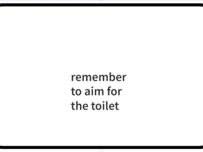 remember to aim