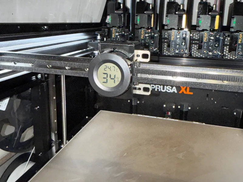 Prusa XL temperature and humidity