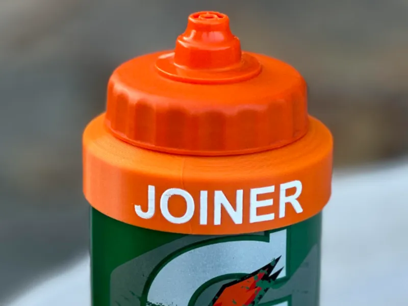 Parametric Version of Sports Bottle Name Tag