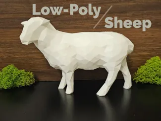 Low-Poly Home Decor Sheep