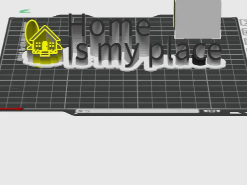 Home is my place name plate