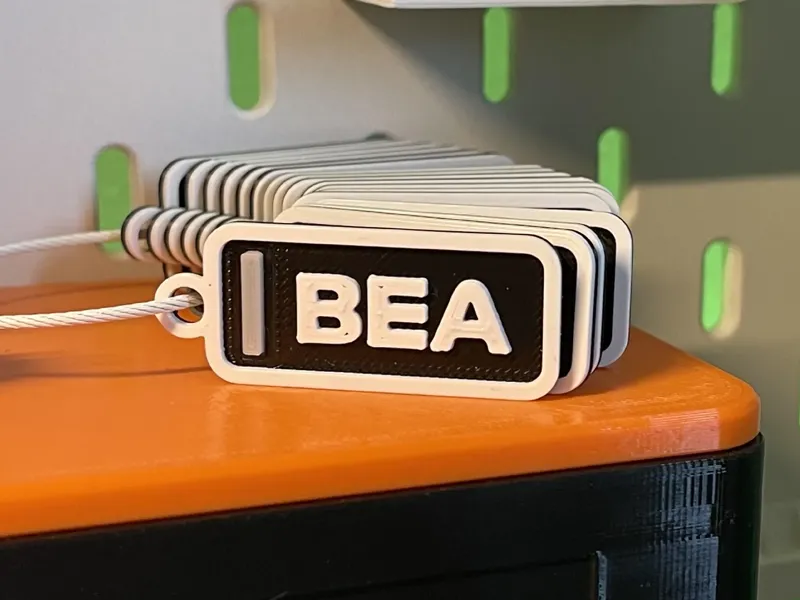Oliver Bearman - Haas Leaderboard Keychain