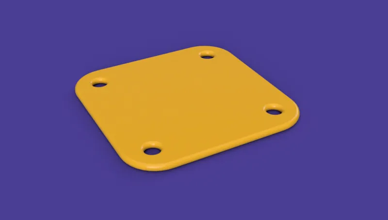 weaving board with rounded corners/edges