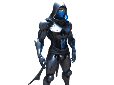 Cyber Hooded Stealth Warrior