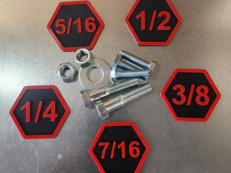 Bolt and Nut Labels "Standard"