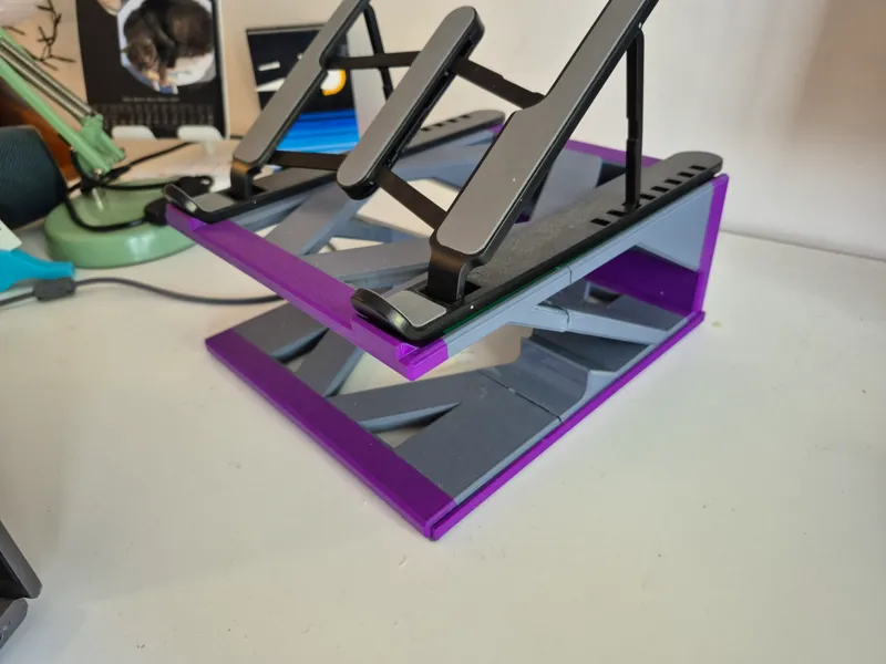 Riser for laptop stand