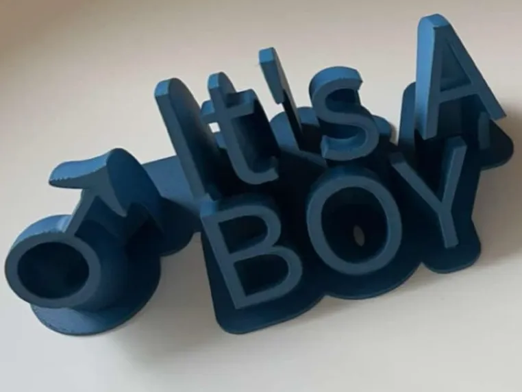 Décoration 3D pour Gender Reveal