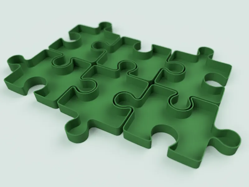 Puzzle Piece Organiser - Modular