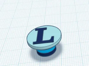 L Croc Charm