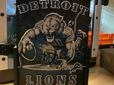 Detroit Lions Hueforge