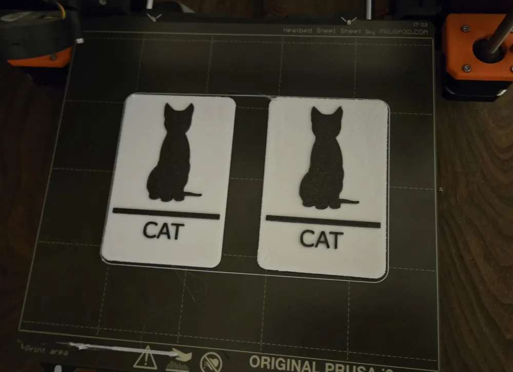Cat Decoration Litter Box Bathroom Sign by user_531694306 - MakerWorld