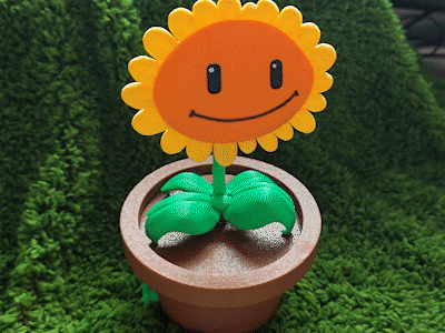 Plants vs. Zombies Sunflower植物大战僵尸  向日葵可动模型