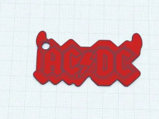 AC/DC keychain