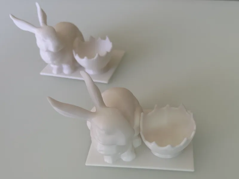 Easter bunny with egg holder