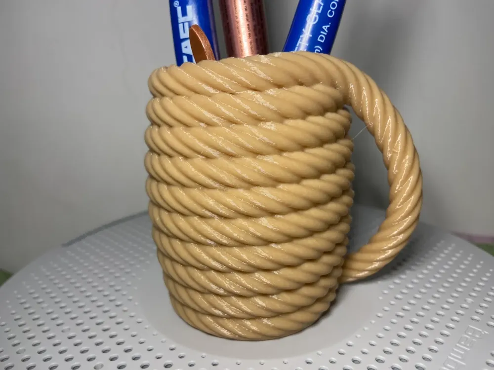 Cup Holder Using Rope Rope-Wrapped Storage Cup by SKYY - MakerWorld