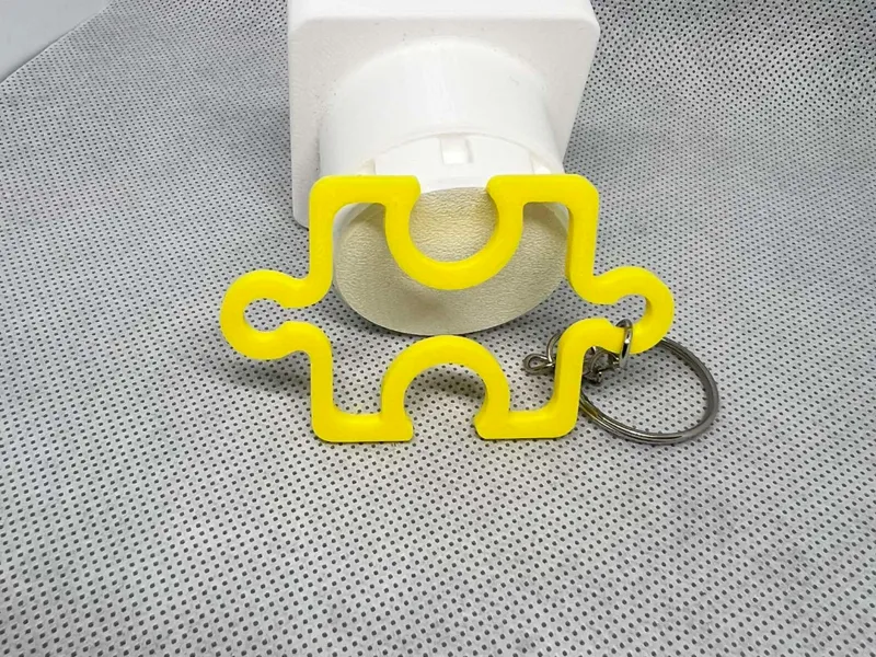 Puzzle Keychain 60x40 Autism Symbol