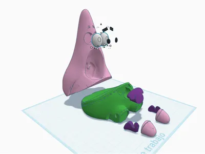 Patrick Star metallic sponge holder