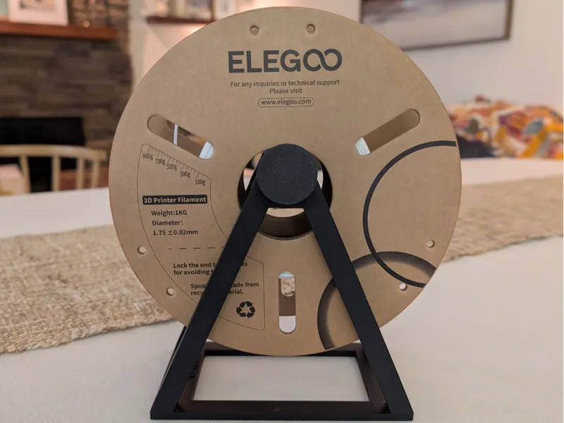 No‑Bearing Filament Spool Stand
