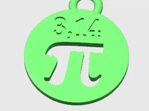 pi day keychain