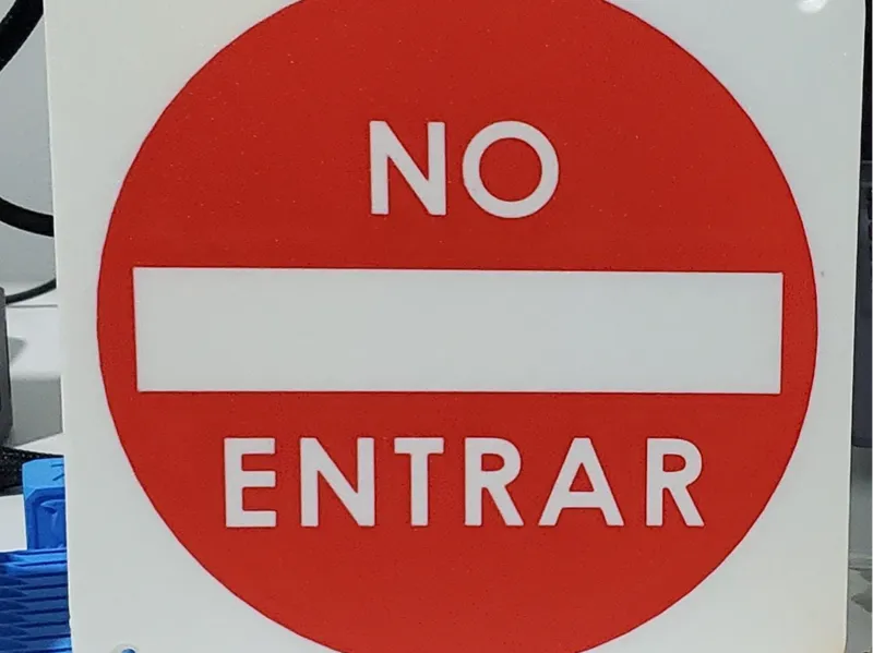 Letrero de Puerta, No Entrar