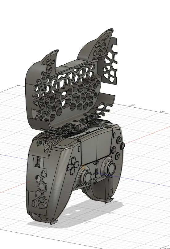 DualSense PS5 Controller Case (Voroni Pattern) - Free 3D Print Model ...