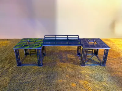 Wargame Platform w/hole and Floorless Level