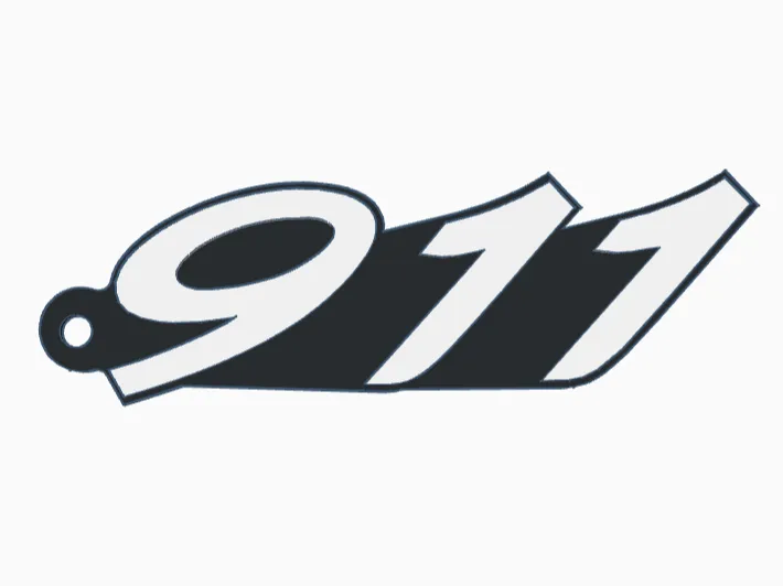 Porsche 911 Keytag